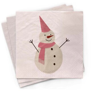 Servietten - Snowman