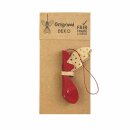 Baumschmuck Engel Origami 7cm rot-gold mit Sternen, Papier