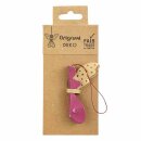 Baumschmuck Engel Origami 7cm beere-gold mit Sternen, Papier