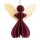 Baumschmuck Engel Origami 7cm beere-gold mit Sternen, Papier