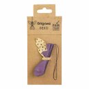 Baumschmuck Engel Origami 7cm purpur-gold Sterne, Papier