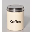 KAFFEEDOSE Edelstahl weiß, dm8xH12cm
