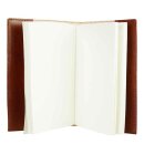 Notizbuch S ORNAMENTAL braun nachfullbar, Leder