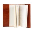 Notizbuch S ORNAMENTAL braun nachfullbar, Leder