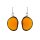 Ohrringe oval Currygelb, Tagua