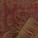 Schal PAISLEY curry-rot, 165x35cm Wolle