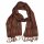 Schal PAISLEY curry-rot, 165x35cm Wolle