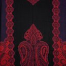 Wendestola PAISLEY rot-violett 180x65cm Wolle