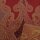 Wendestola PAISLEY weinrot-curry 180x65cm Wolle
