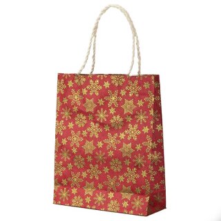 Geschenktute L FLOCKENSTANZ rot, Loktapapier