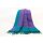 Yakwolle 240 x 120 cm lila blau / doppelt