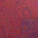 Schal PAISLEY feuerrot-pink 190x50 cm, Seide