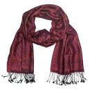 Schal PAISLEY beeren 190x50 cm, Seide
