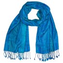 Schal PAISLEY blau 190x50 cm, Seide