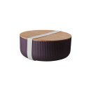 Bioloco plant deluxe salad bowl with bamboo lid - elderberry