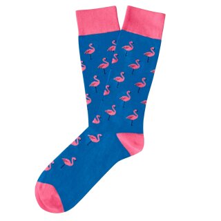Flamingo Socken blau L