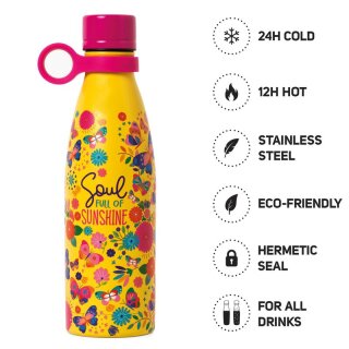 Hot&Cold Vacuum Bottle 500ml Schmetterling