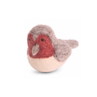 Vogel rund rot, 8 cm