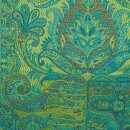 Schal PAISLEY grün 165x35cm, Seide