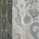 Schal PAISLEY kupfer-blau 165x35cm, Seide