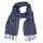 Schal PAISLEY hellblau-grau 165x35cm, Seide