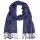 Schal PAISLEY blau-lila 165x35cm, Seide