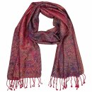 Schal PAISLEY apfelrot 165x35cm, Seide