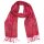 Schal PAISLEY leuchtrot 165x35cm, Seide