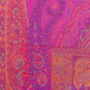 Schal PAISLEY magenta 165x35cm, Seide