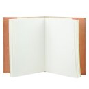 Notizbuch S PEACOCK natur nachfullbar, Leder