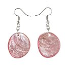 Ohrringe oval rose, Capiz