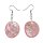 Ohrringe oval rose, Capiz