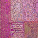 Schal PAISLEY pink-rosa, 165x35cm, Seide
