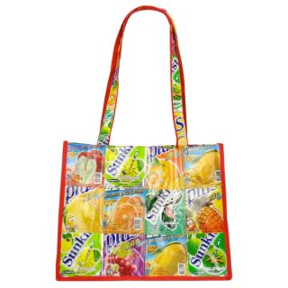 Saftpack UPCYCLING Einkaufstasche, bunt