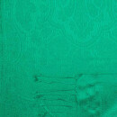 Schal PAISLEY smaragd-grun, 165x35cm, Seide