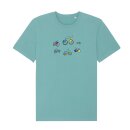 Bunte Räder - Teal Monstera L