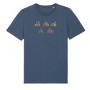 Räder bunt- Dark Heather Blue