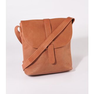 SCHULTERTASCHE Riegel, papaya, Rindsleder 22x7,5xH24cm