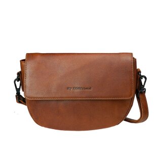 Kleine Damentasche SPORTY chestnut, ECO-Ziegenleder