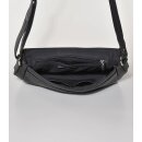 TASCHE Flechtdesign schwarz, Rindsleder, 29x5,5xH18cm