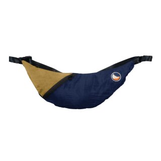 Sling Bag  / navy blue - sparkling gold