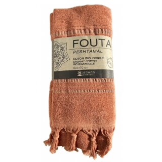 Fouta DOLCE ambre,  90*170 cm, Bio-BW