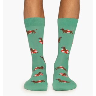 Socken Lifeguard Dog grün