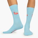 Ribbed Flamingo Socken