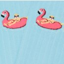 Ribbed Flamingo Socken