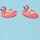 Ribbed Flamingo Socken