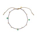 Spice Aventurine goldfarbig Fußkettchen