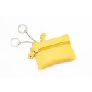 Rindsleder-Schlüsseltascherl gelb