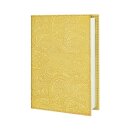 Notizbuch PAISLEY M senfgelb nachfullbar, Leder