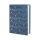 Notizbuch KRANICH M nachfullbar, blau, Leder